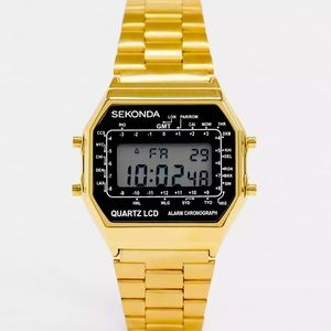 SEKONDA GOLD DIGITAL WATCH